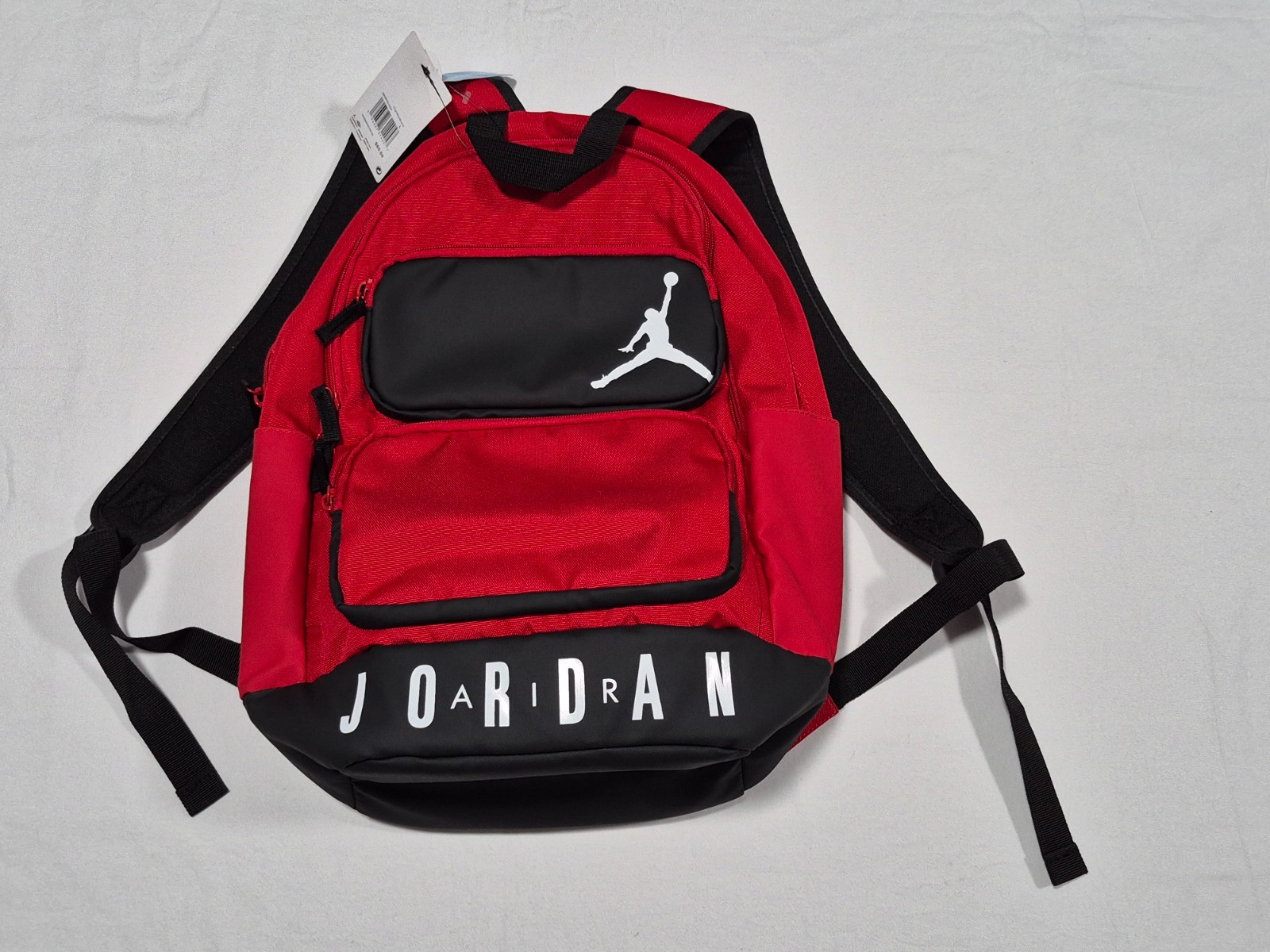 Air Jordan Essentia l/ Red Black White Back to School 25 L Backpack 9A0670 H24