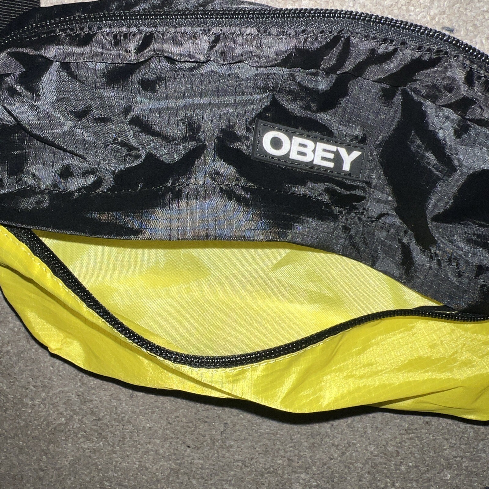 OBEY – Black & Yellow Side Bag