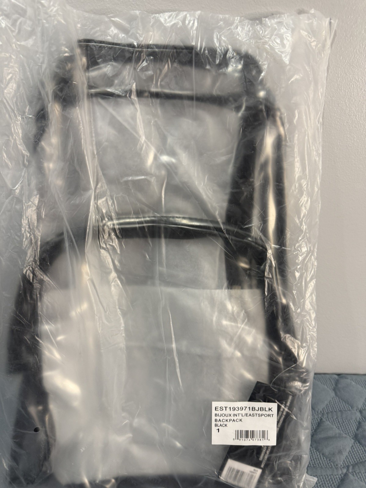Eastsport Clear PVC Backpack with Front Pocket – Security/School/Events