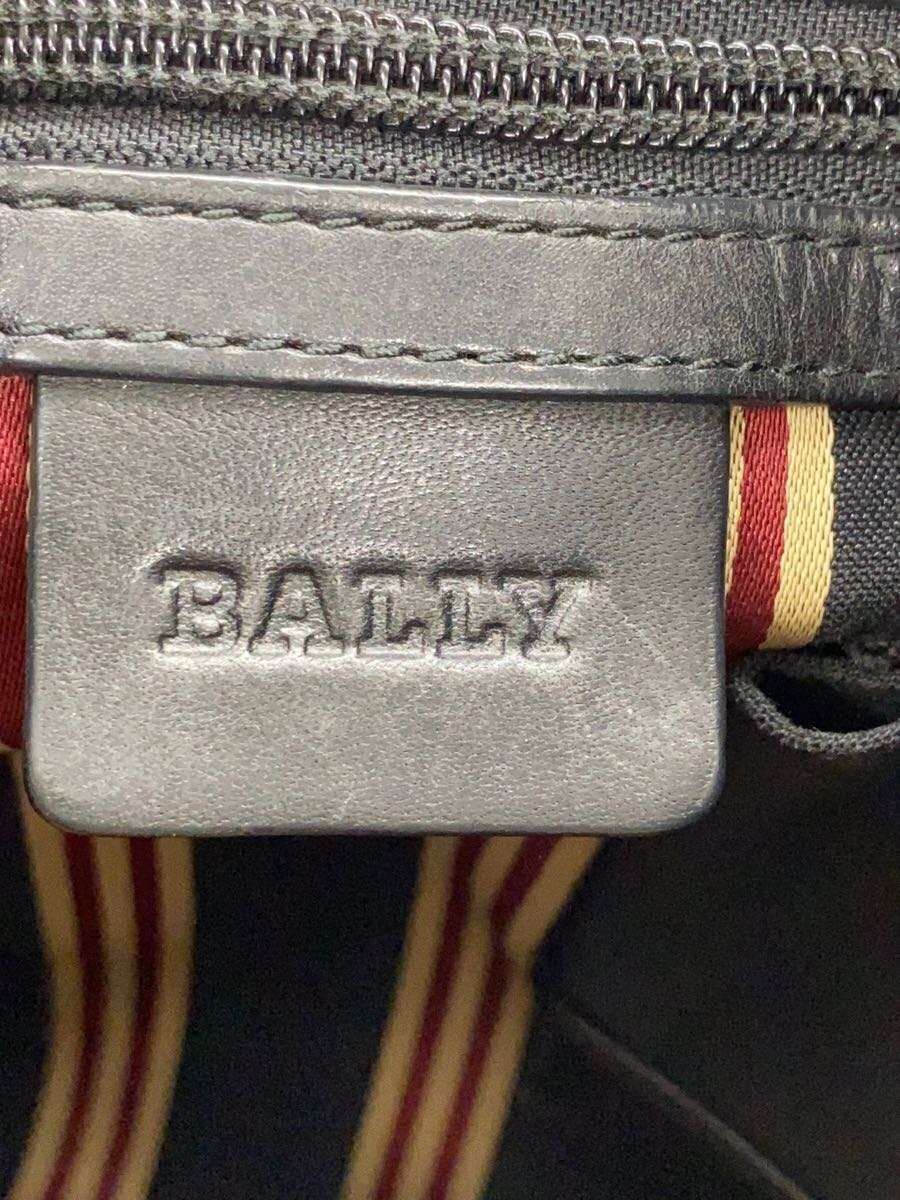 BALLY Authentic Mens Black Leather Designer Shoulder Bag Crossbody 23 x 24 cm