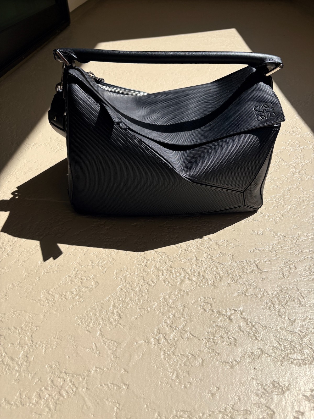 Loewe Puzzle Large Men’s Black leather bag