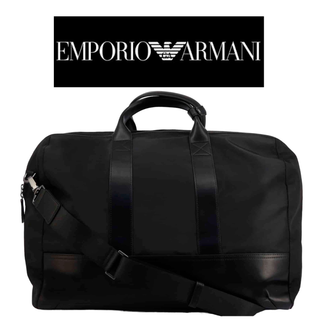 Emporio Armani Men’s Travel Bag Black Visible Logo