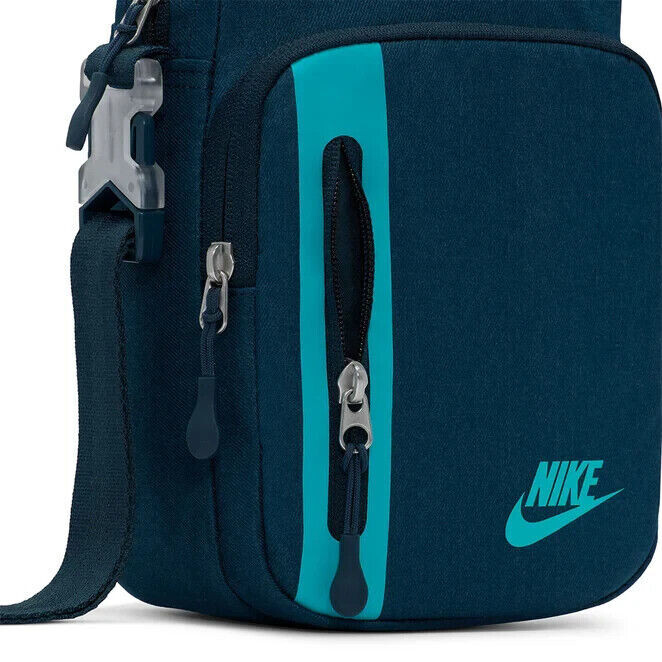 Nike Elemental Premium Crossbody Bag Sports Navy Blue Green 4L DN2557 478 NEW