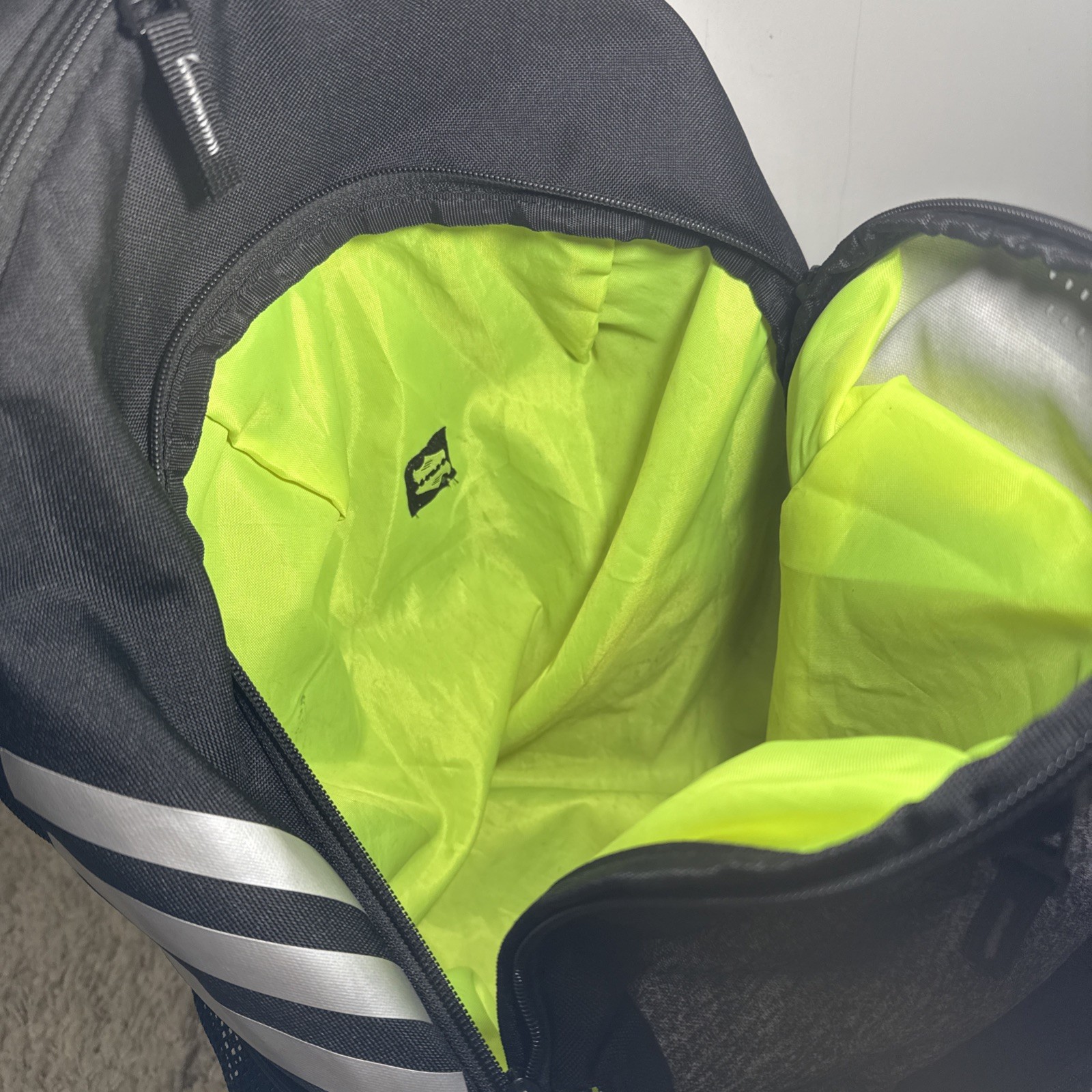 adidas Soccer Backpack Onix Grey Black Cleat Ball Pocket Team Bag 36L