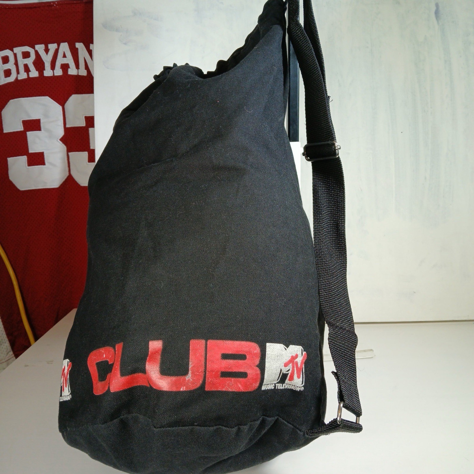 Club MTV Black Beach Bag Duffel Backpack