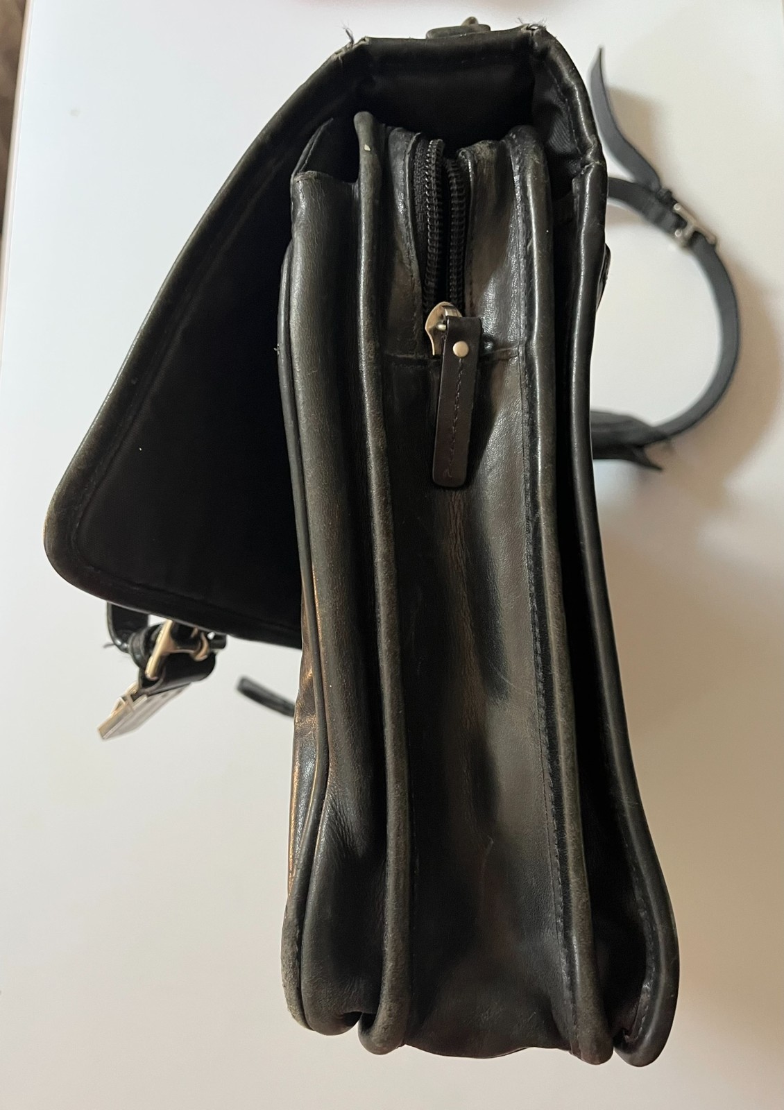 Vintage COACH Thompson Black Leather Briefcase Laptop Messenger Bag