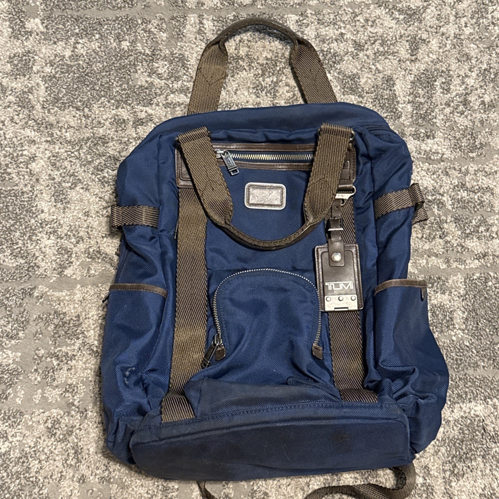 TUMI Alpha BRAVO Lejeune 2-Way Backpack Tote Blue
