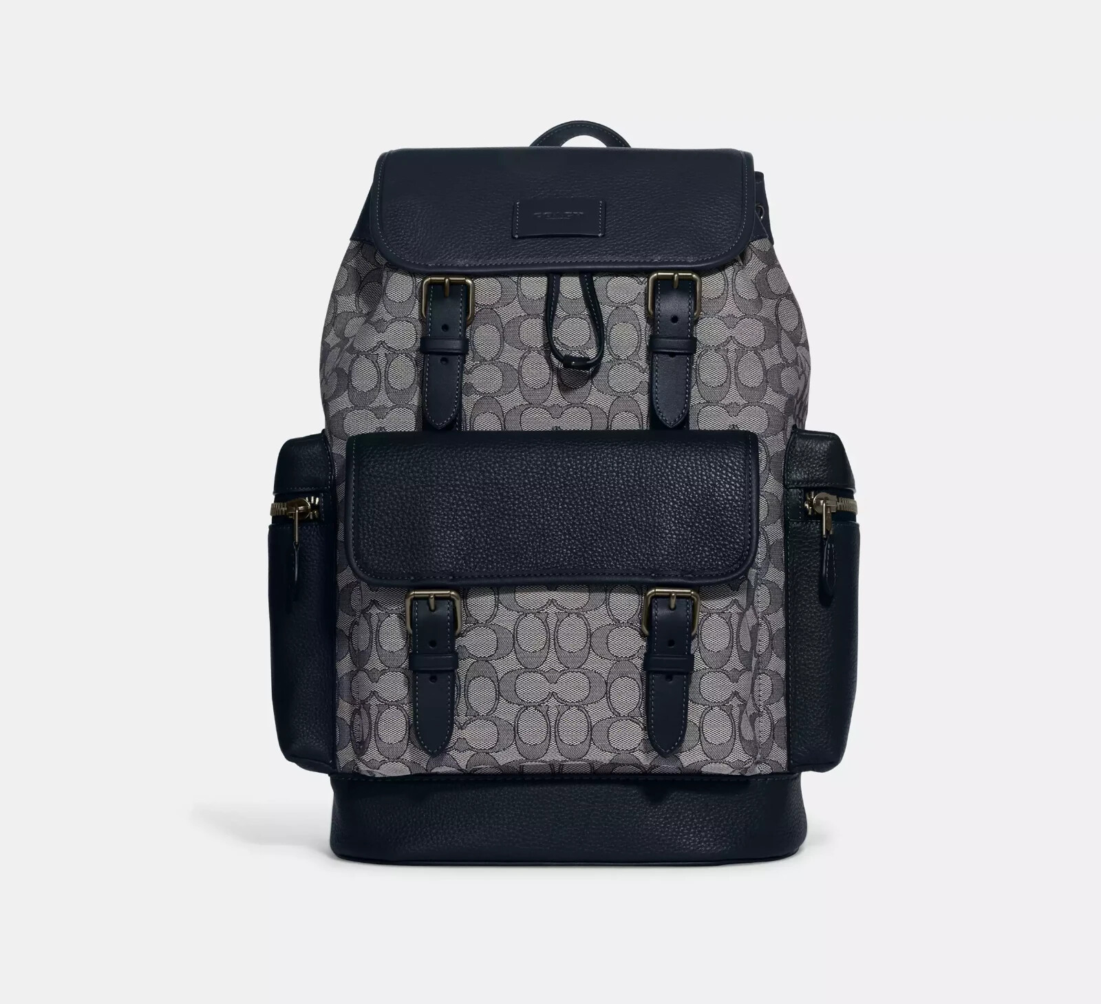 Coach CE523 Men’s Spring Backpack In Signature Jacquard Navy Midnight Blue Bag