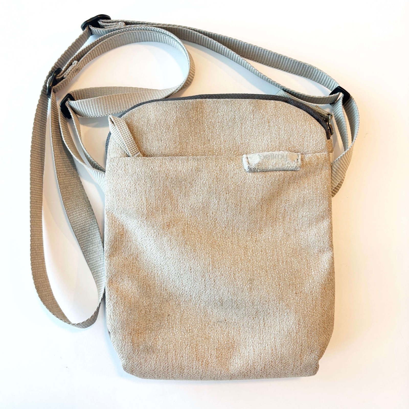 Bellroy City Pouch Slim Sling Everyday Travel Bag Khaki Tan Canvas Small EDC