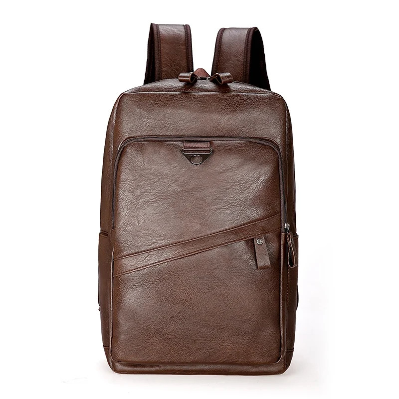 Men Backpack PU Leather Backpack Large Laptop Backpacks Men’s Mochilas Backpack