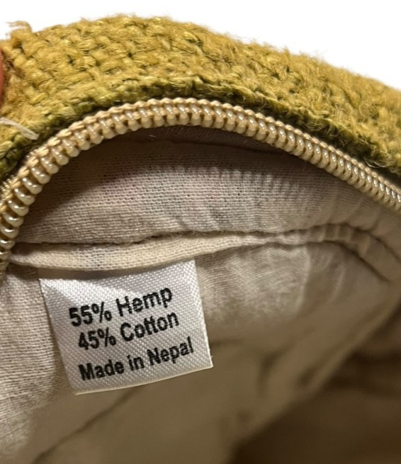 100% PURE HEMP x NEPAL-MADE Colorful/Brown THC-FREE BACKPACK HIke Travel Gym Bag