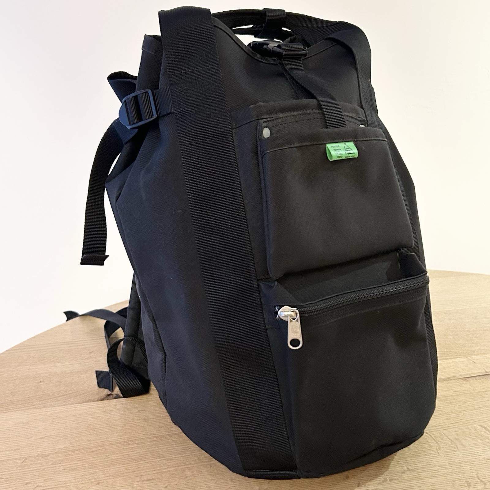 PORTER UNION Backpack Black Yoshida Polyester Used Japan