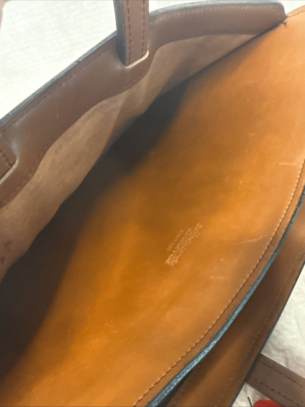 Vintage Schlesinger Brothers Leather Briefcase Attache Portfolio GL Monogram
