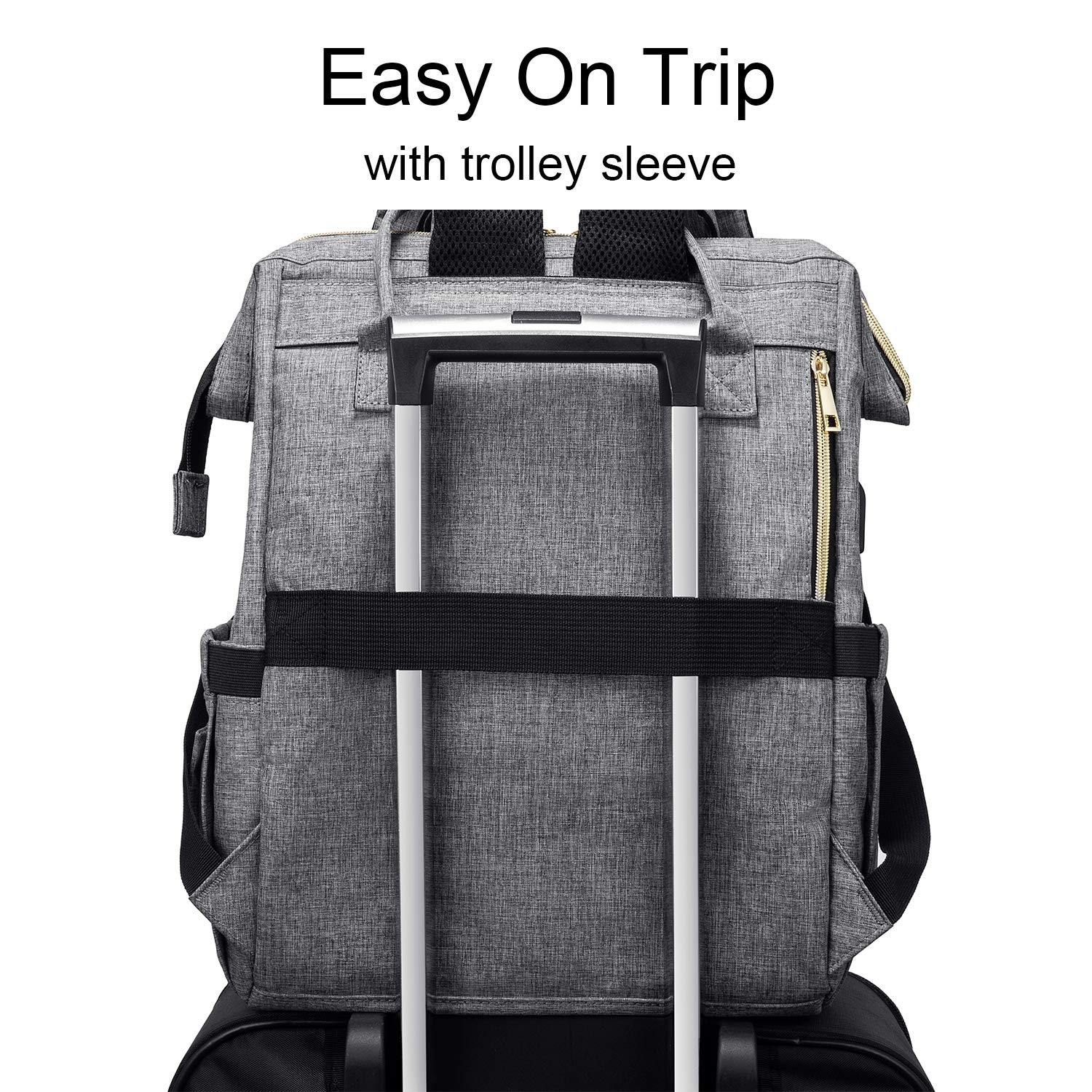 Nurse Backpack Laptop Backpack for with Stethoscope Case & USB Charging Port …