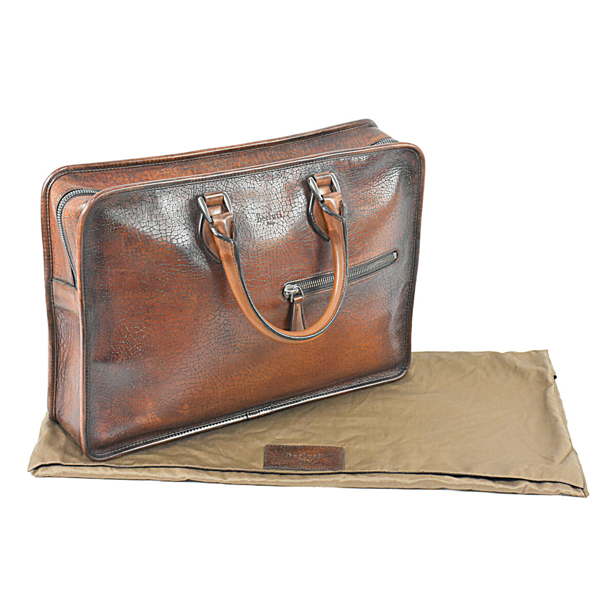 Berluti Patine Anjou Men’s Briefcase Business Bag Document Bag W410mm Authentic