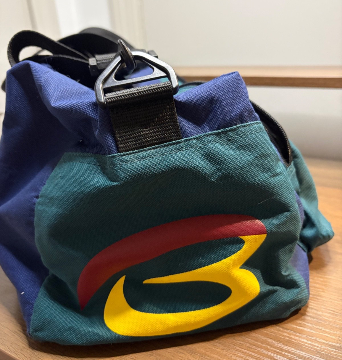 VTG Bugle Boy Logo Duffle Bag Multicolor Colorful 90s Gym Travel Great Condition