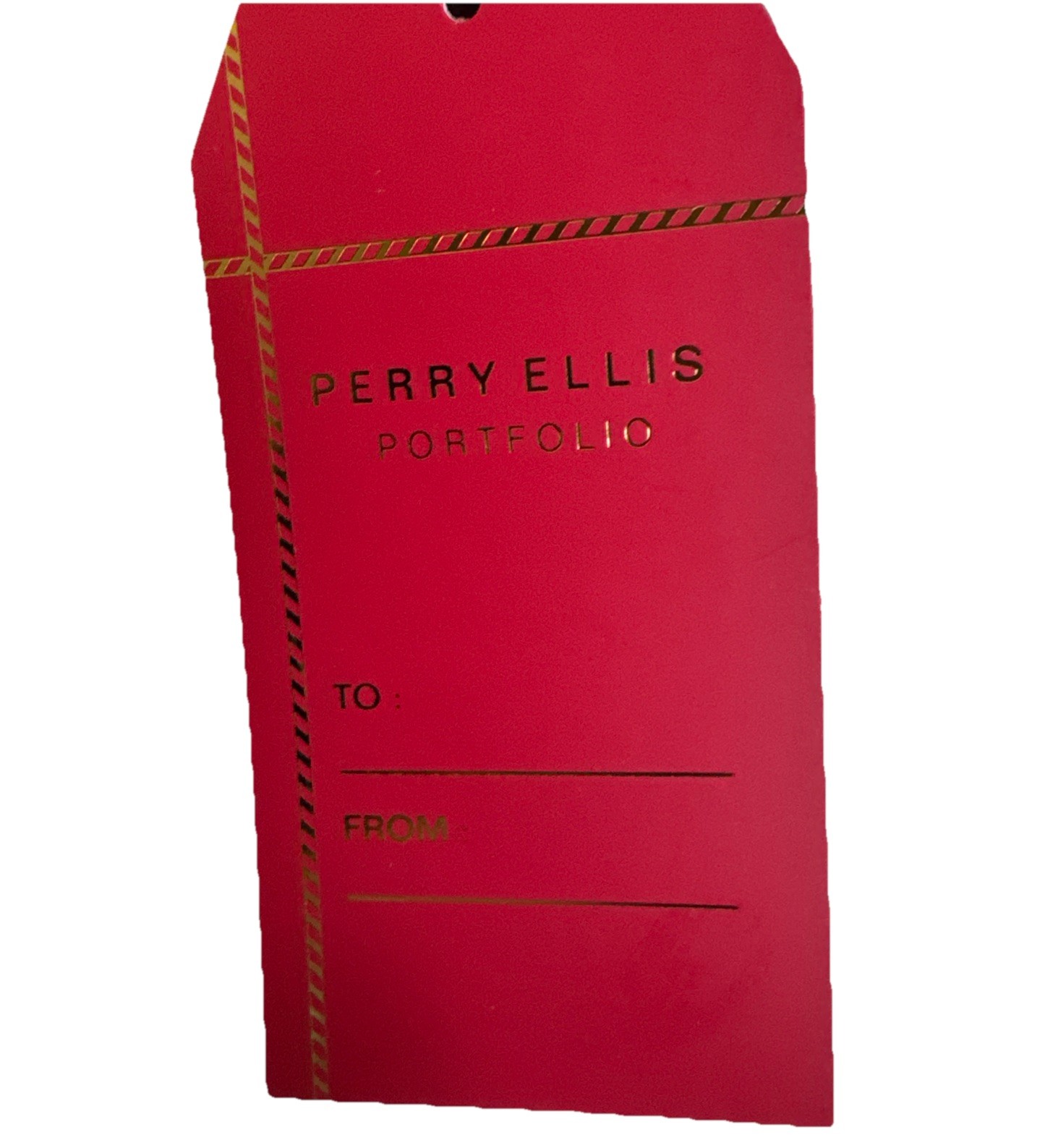 Perry Ellis Brown Leather Zip Men’s Toiletry Bag (available also in Black color)