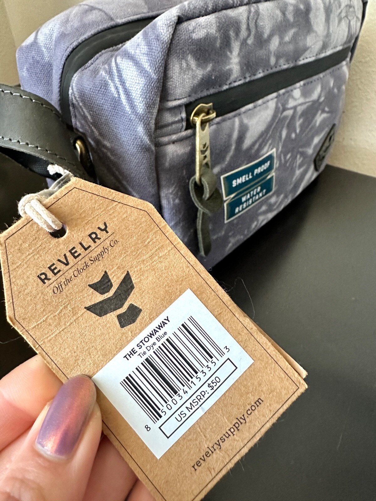 Revelry Supply, The Stowaway Smell Proof Toiletry Bag – Purple, Blue, & Violet