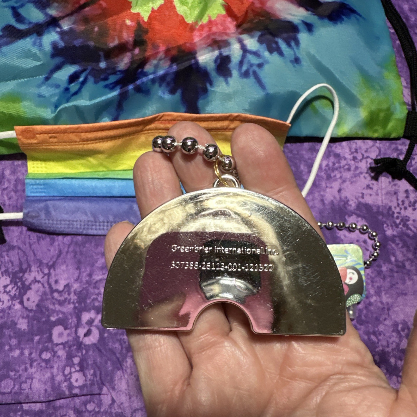 Glamazon Pride Drawstring Napsack, Unused Mask And Rainbow Necklace🌈