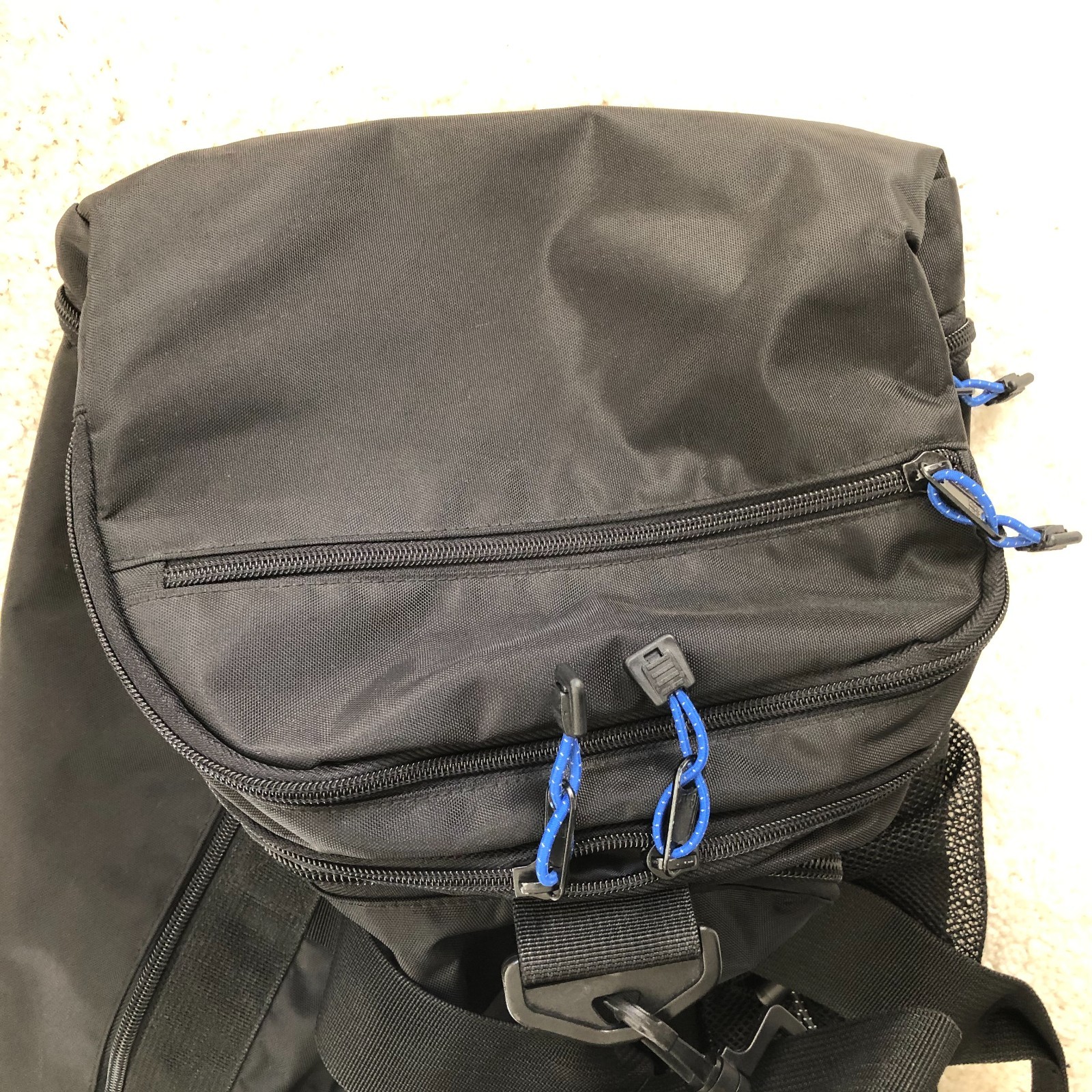 Vintage Gap Duffle Bag Black Nylon Double Handles & Strap