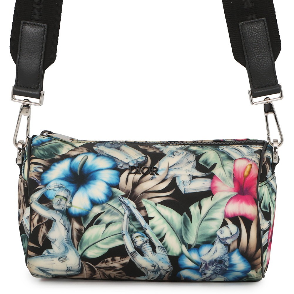 Dior Roller SORAYAMA Collaboration Shoulder Bag Nylon Black/Multicolor