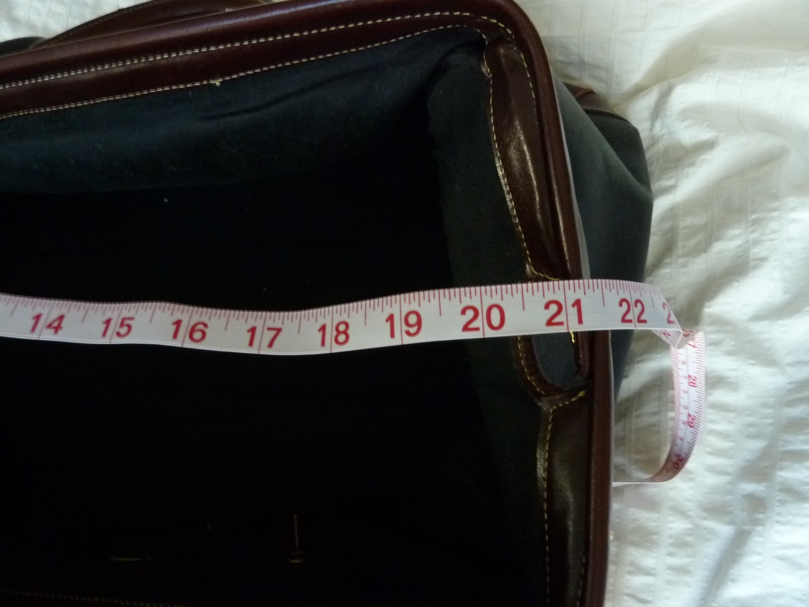 Vintage Mila Paoli Pebble Leather Doctor’s Bag Weekender Overnight Large Duffle