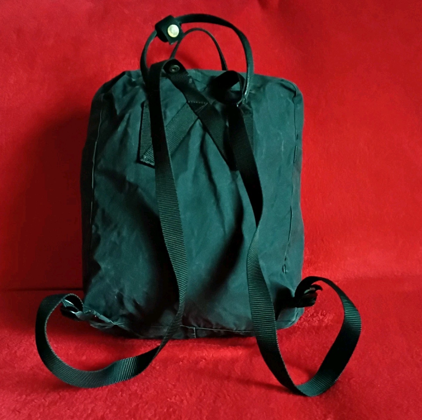Fjallraven Kanken Backpack Classic Style 23510 Dark Green/Black Zip Pockets