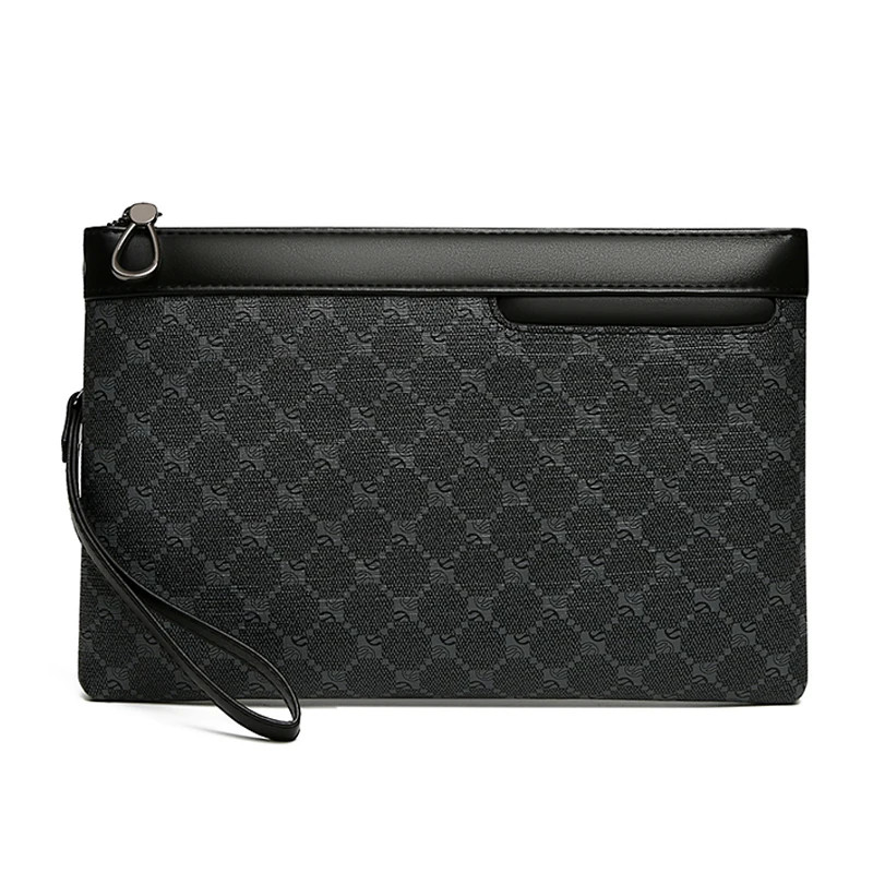 Luxury Designer Business Men Day Clutch High Quality PU Leather Money Pouch Bag