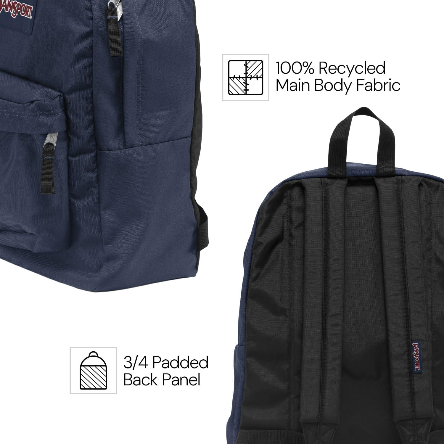 Superbreak One Backpacks – Durable, Lightweight Bookbag with 1 Main Compartment,