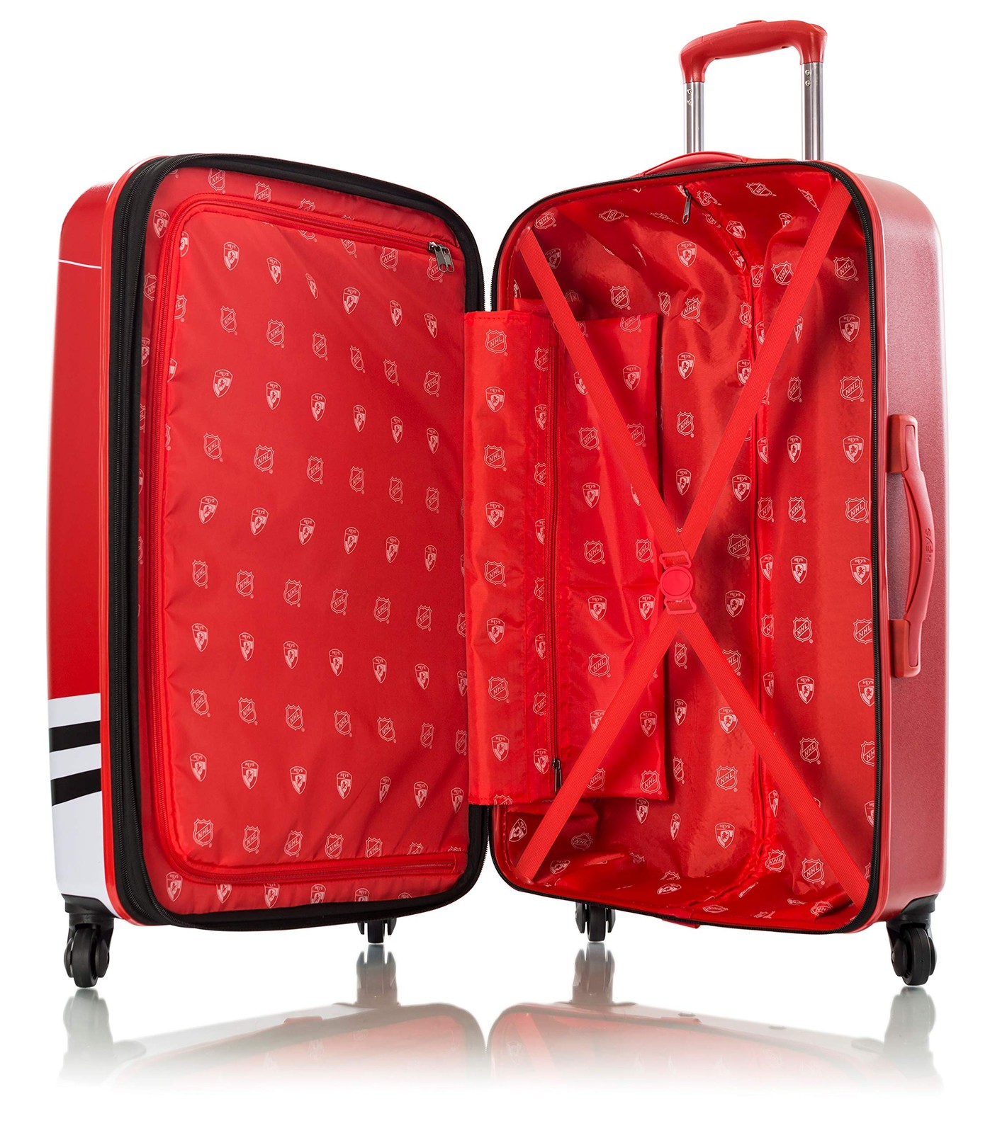 Heys America NHL Officially Licensed Wheeled Luggage Chicago Blackhawks 26 In U1