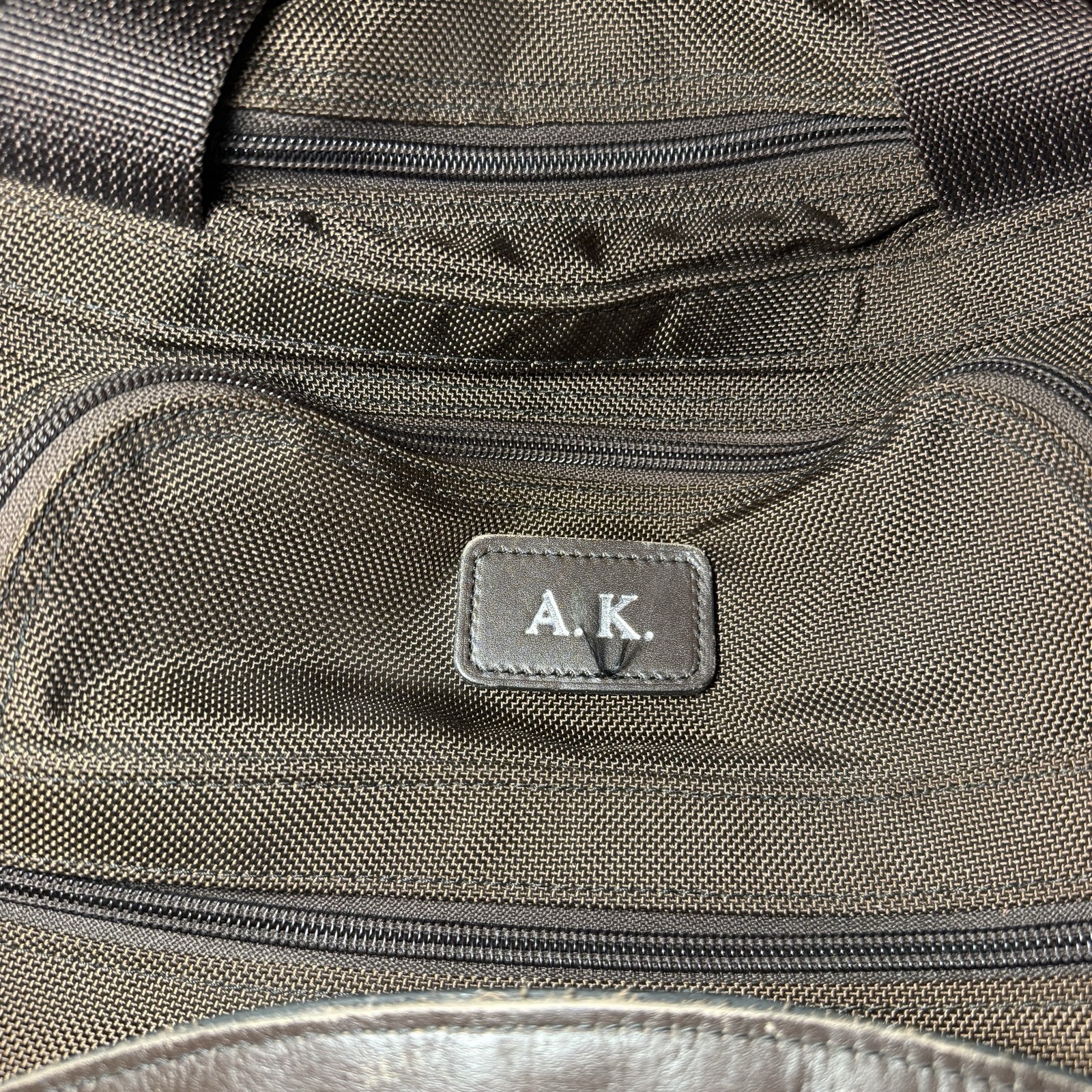 TUMI USA Alpha Brown Ballistic Duffel Weekender Carry-On Bag Luggage Gym