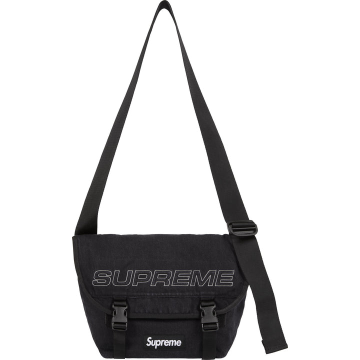 Supreme Denim Messenger Bag Black White Indigo Camo 4colors FW25