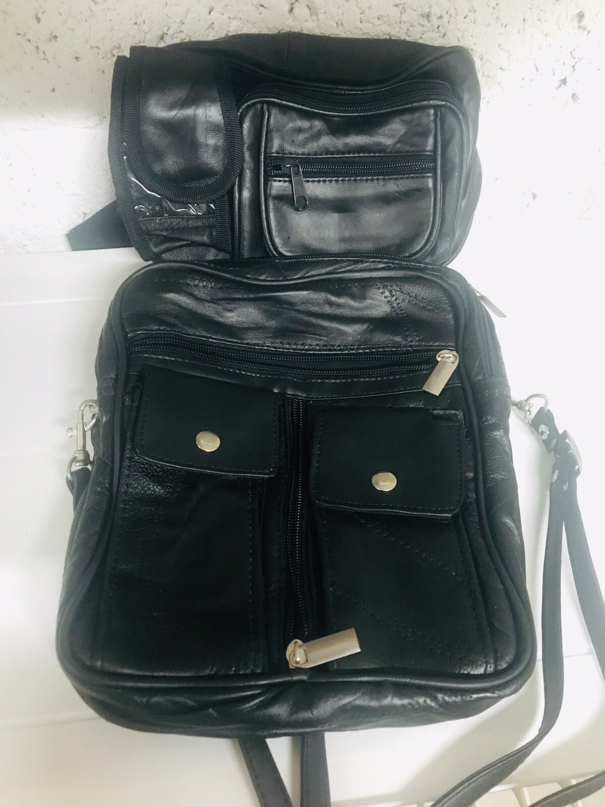 Set Of 2 Causal Men’s Shoulder Cross Body Bags Travel Handbag
