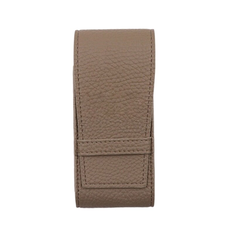 Travel Watch Case PU Leather Protective Pouch Soft Lining Bag for Business Trips