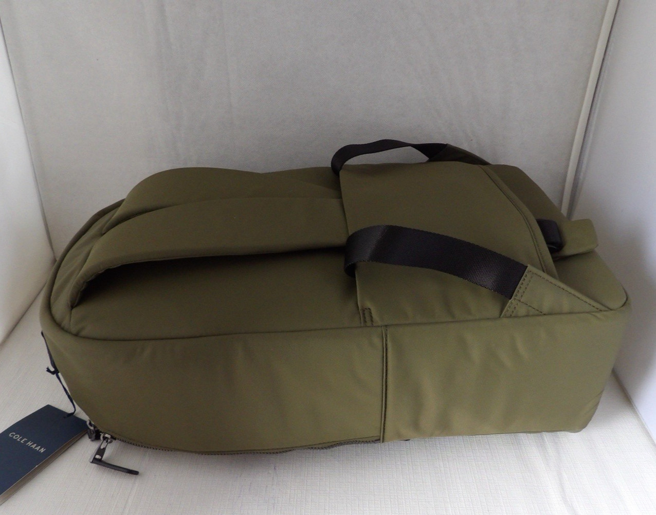 NWT Authentic COLE HAAN F12670 CARSON Olive Night/Black Laptop Backpack Unisex