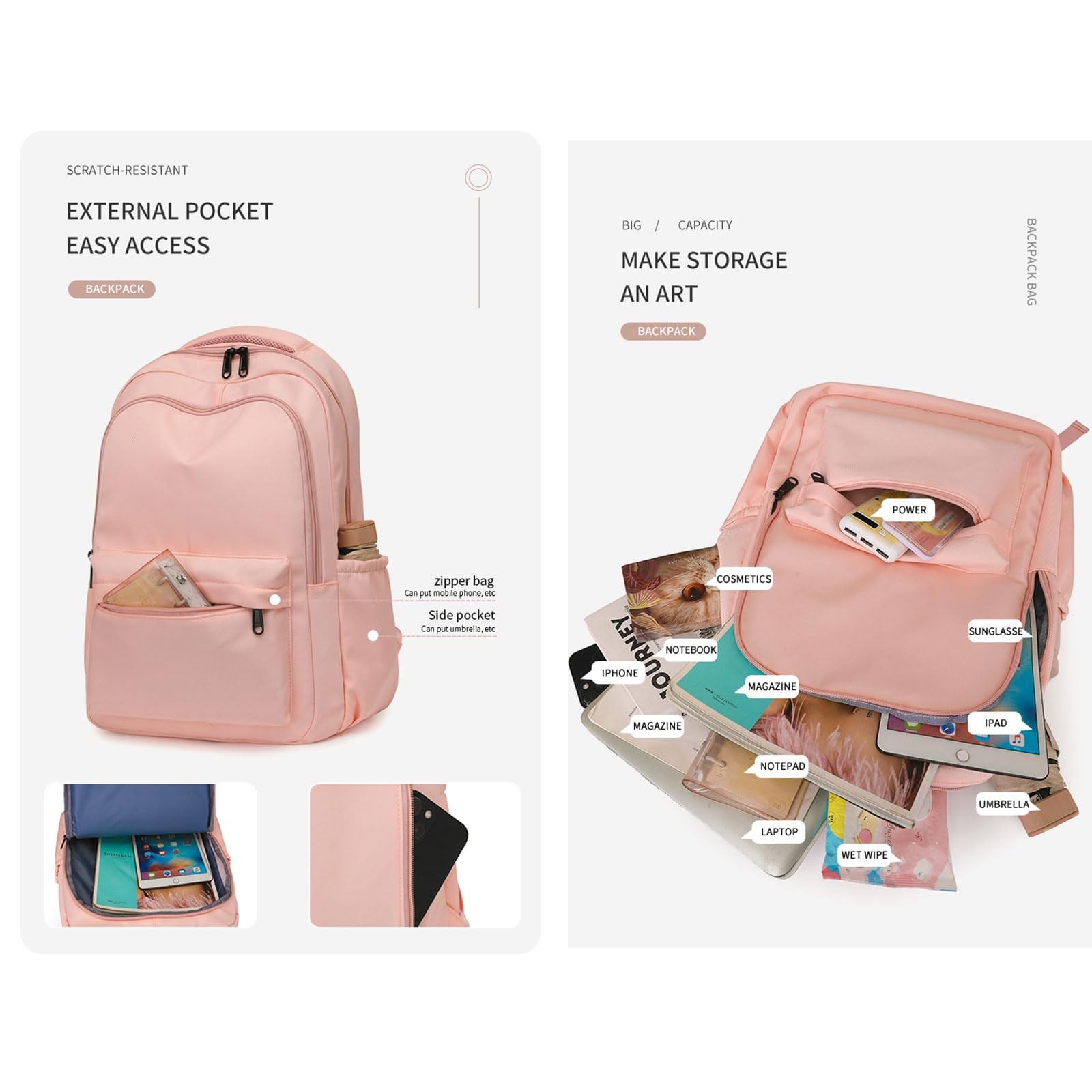 Cute College Backpack For School Aesthetic Teen Girls Laptop Bag Green Bag