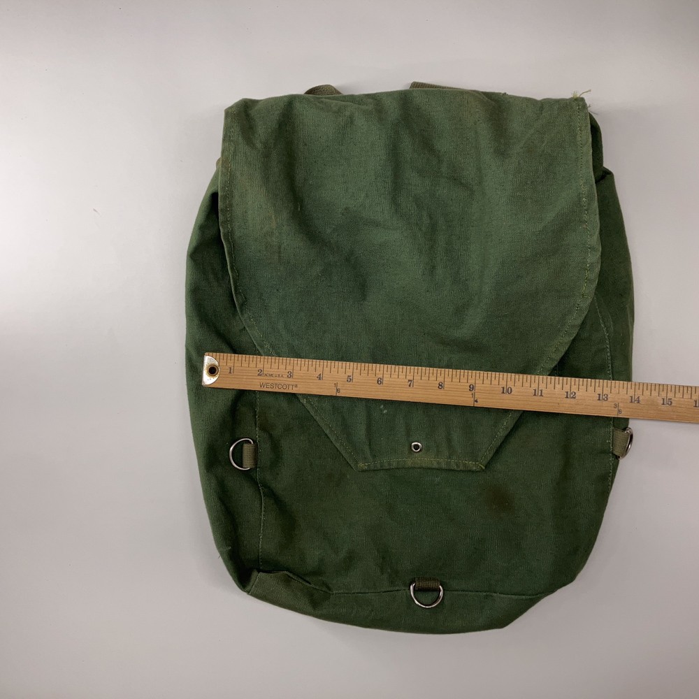 Retro KUMFORT boy pack made Orono Maine The Byer MFG Co Green Canvas Backpack