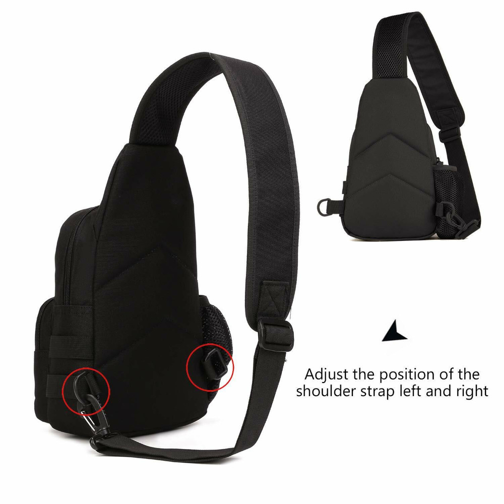 Tactical Sling Bag Pack Military Shoulder Sling Backpack Molle Assault Range Bag