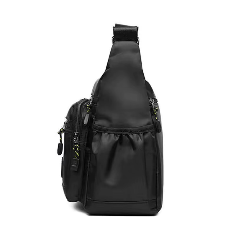 Men’S Cross-Body Bag with Multi-Layered Pockets, Adjustable Shoulder Strap, Busi