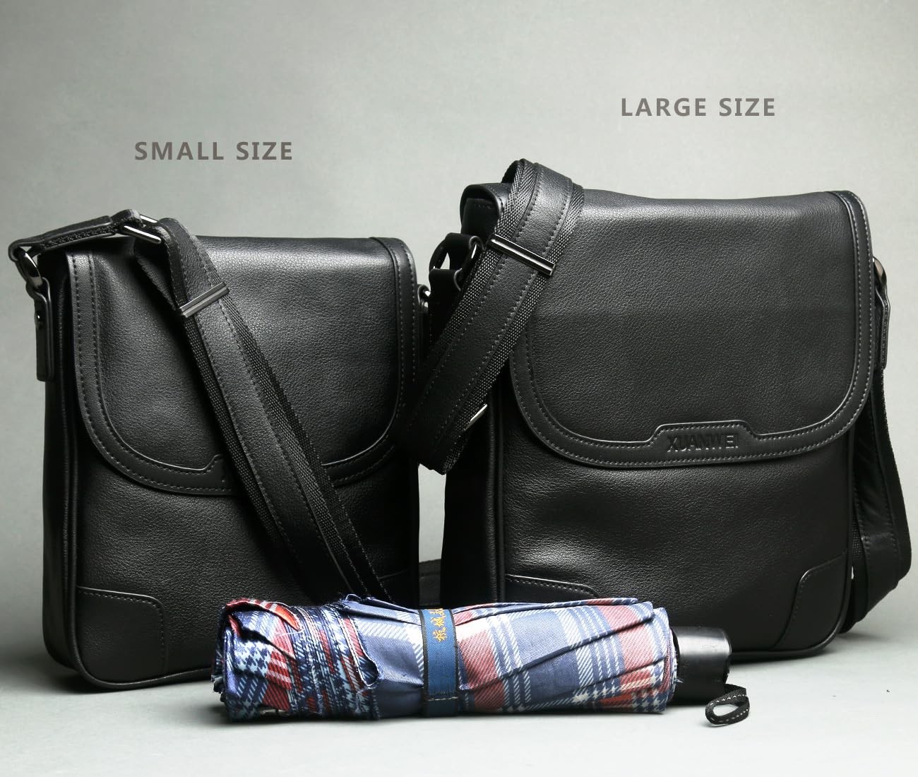 Xuan Wei men’s full grain cowhide messenger bag, high-end messenger bag,