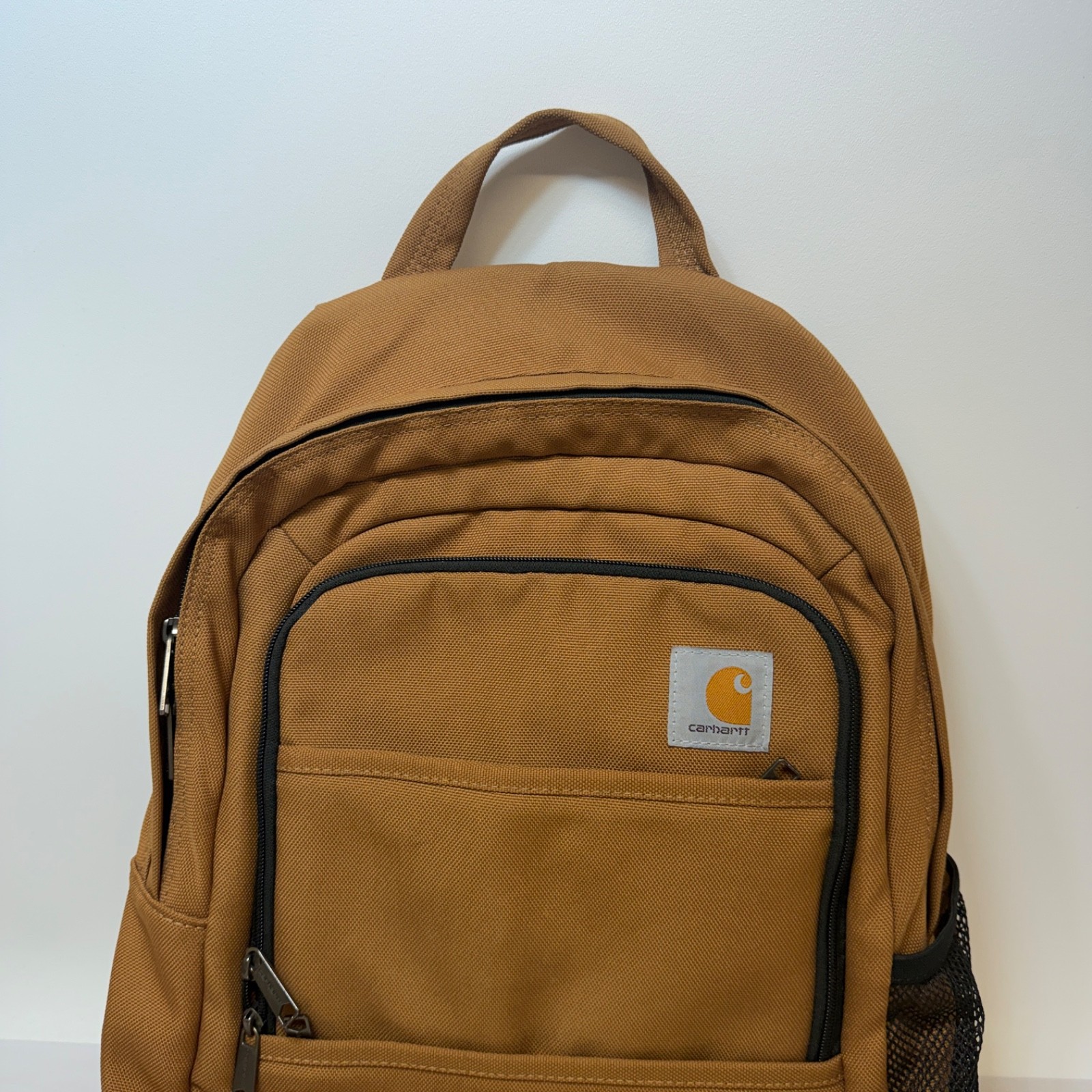 Carhartt Brown Foundry Series Backpack Embroidered Rugged Work Bag