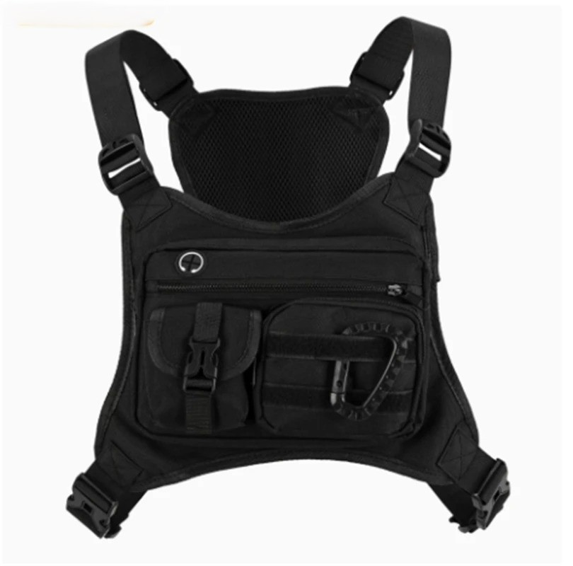 Running Chest Rig Bag Front Pouch EDC Pack Sports Vest for Men Women