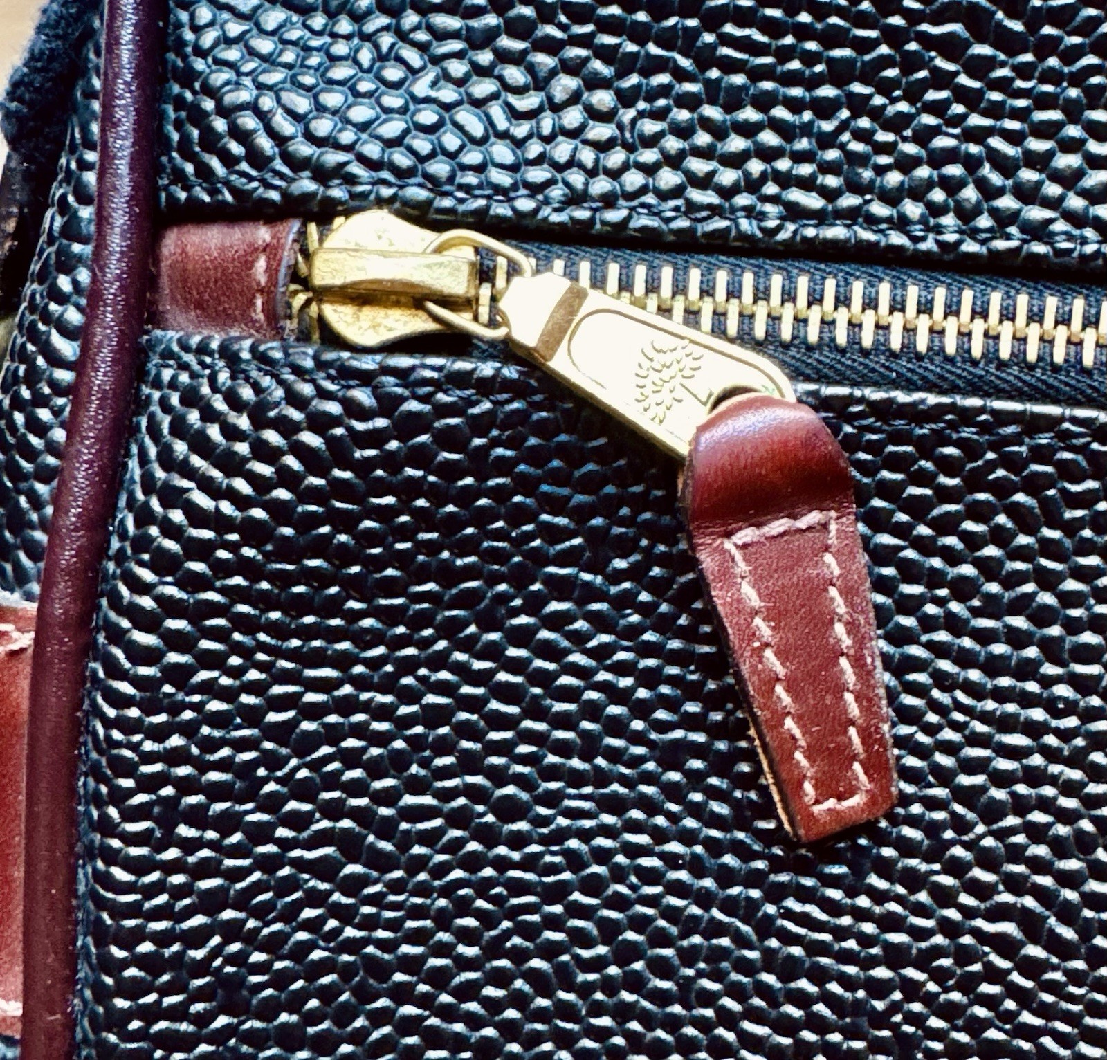 Mulberry Large Scotchgrain & Leather Mens Unisex Crossbody Satchel Messenger Bag