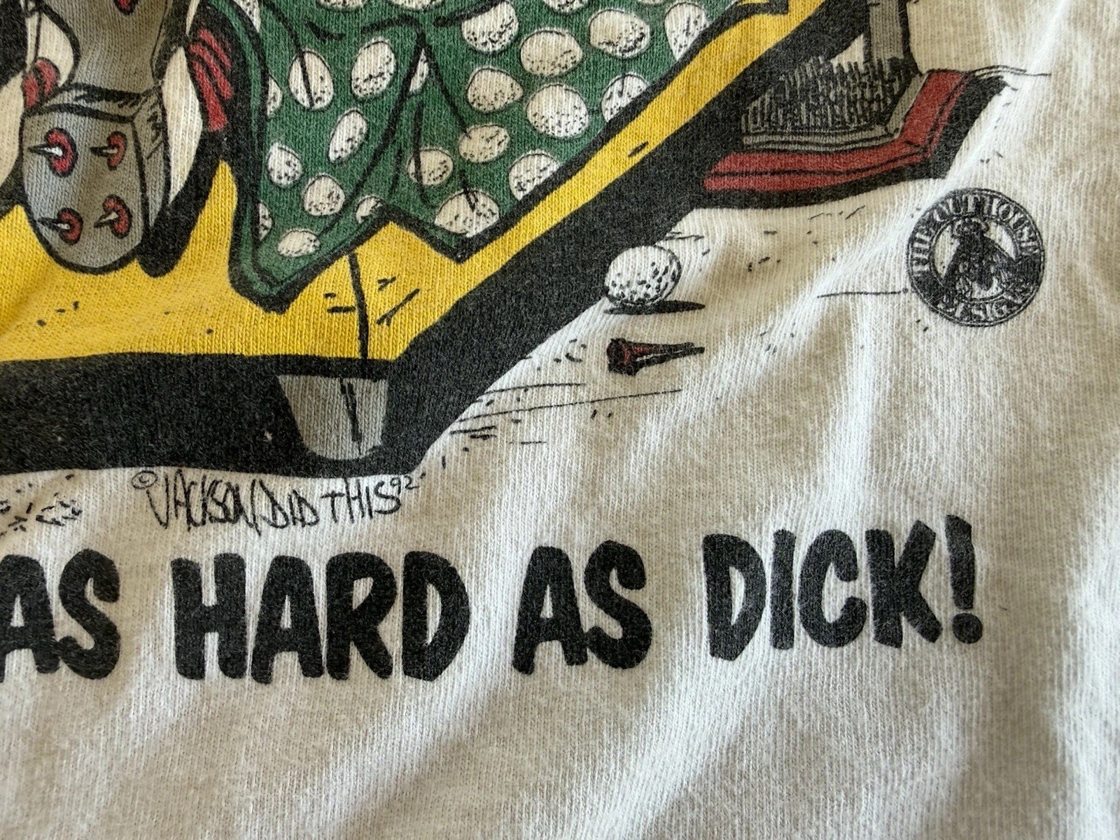 Swingin Dicks Bedroom Golf Rules Parody Single Stitch Vintage 90S T-Shirt Large