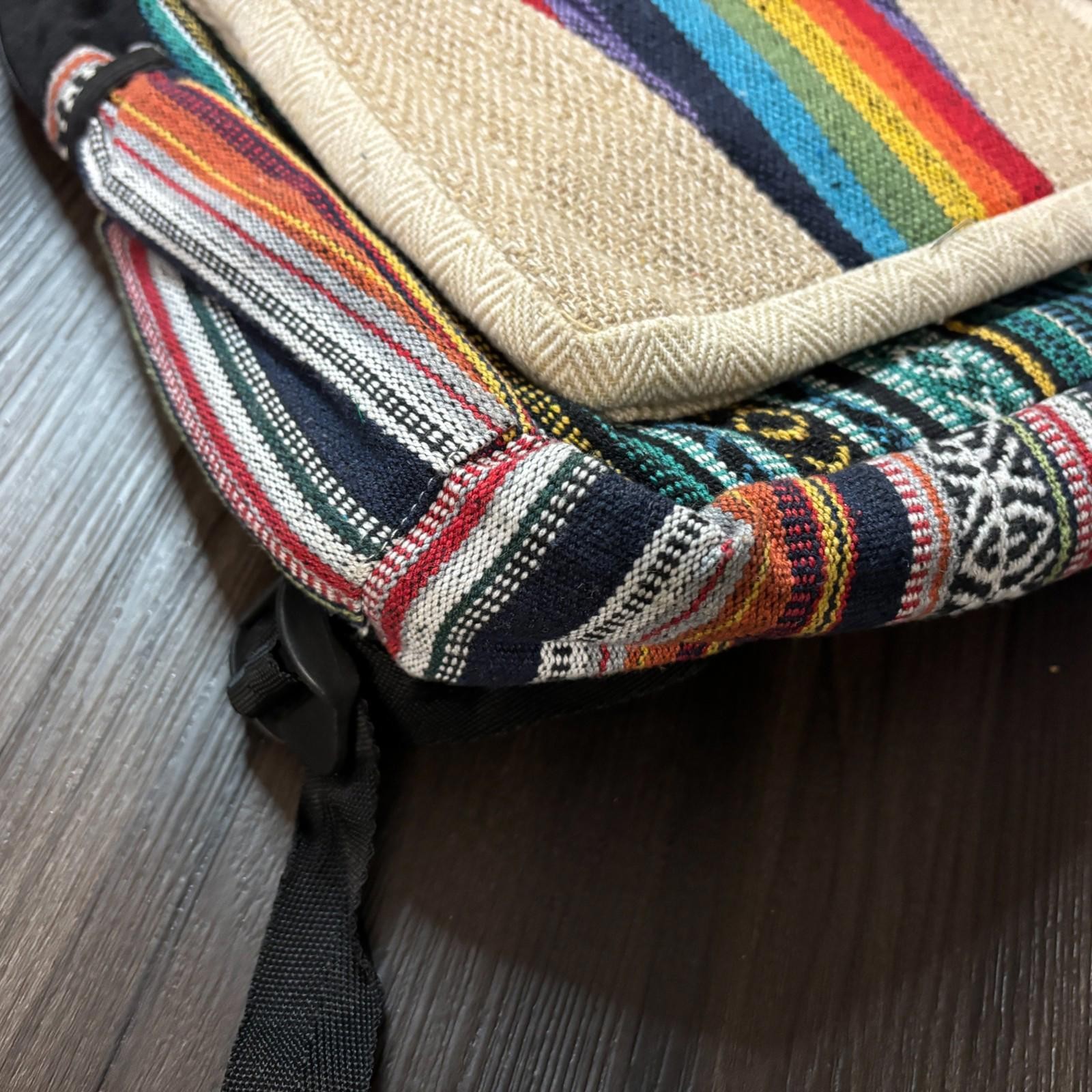 Himalayan Pure Hemp Backpack LapTop Compartment Made in Nepal