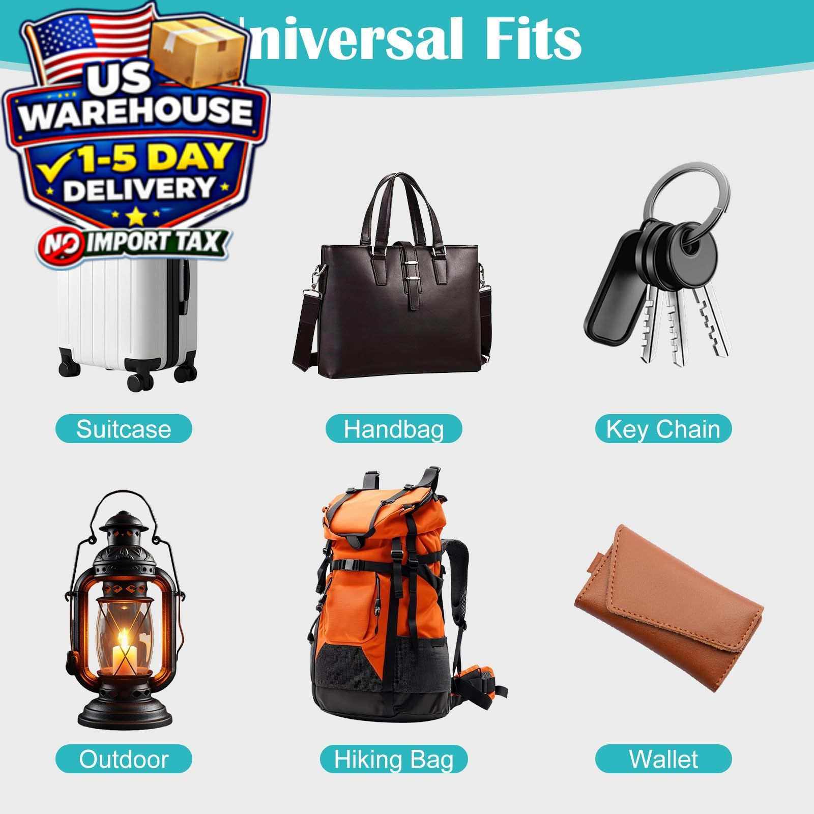 8 Pcs Anti-Theft Carabiner Clip Double Zipper Pull Zinc Alloy Backpack Clip