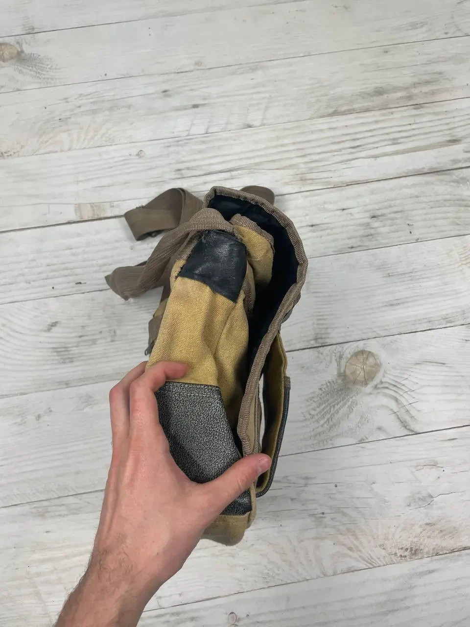 Vintage Diesel Shoulders Bag 90s Men Beige