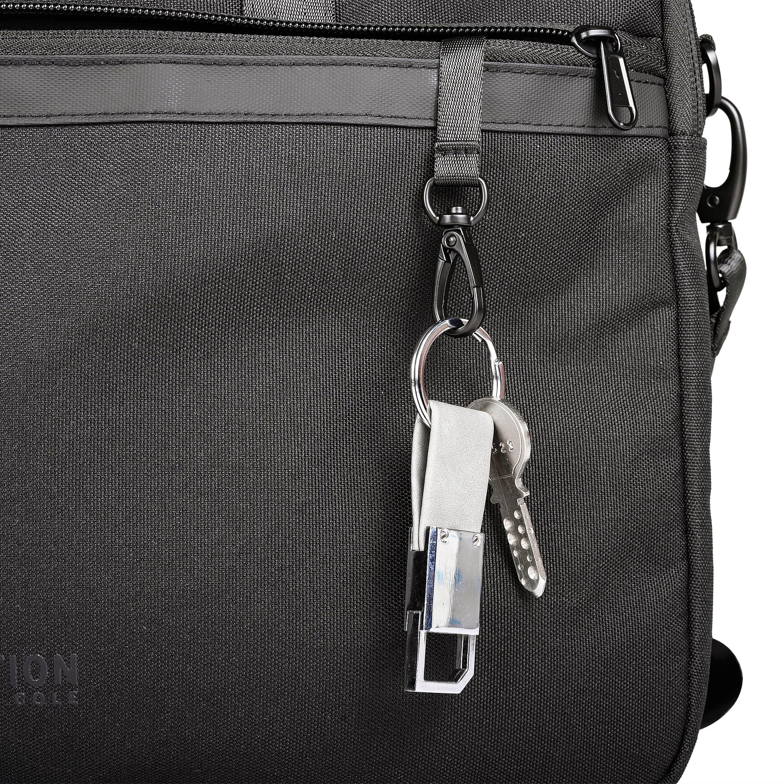 Kenneth Cole Recycled Polyester Slim 16″ Laptop Business Briefcase, Black