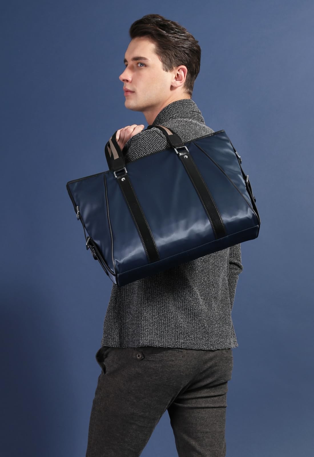 Xuan Wei Men’s briefcase, handbag, crossbody bag, business computer bag, nylon