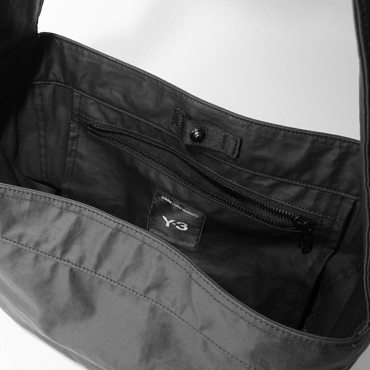 Y-3 Yohji Yamamoto Newspaper S Men’s Nylon Tote Shoulder Bag